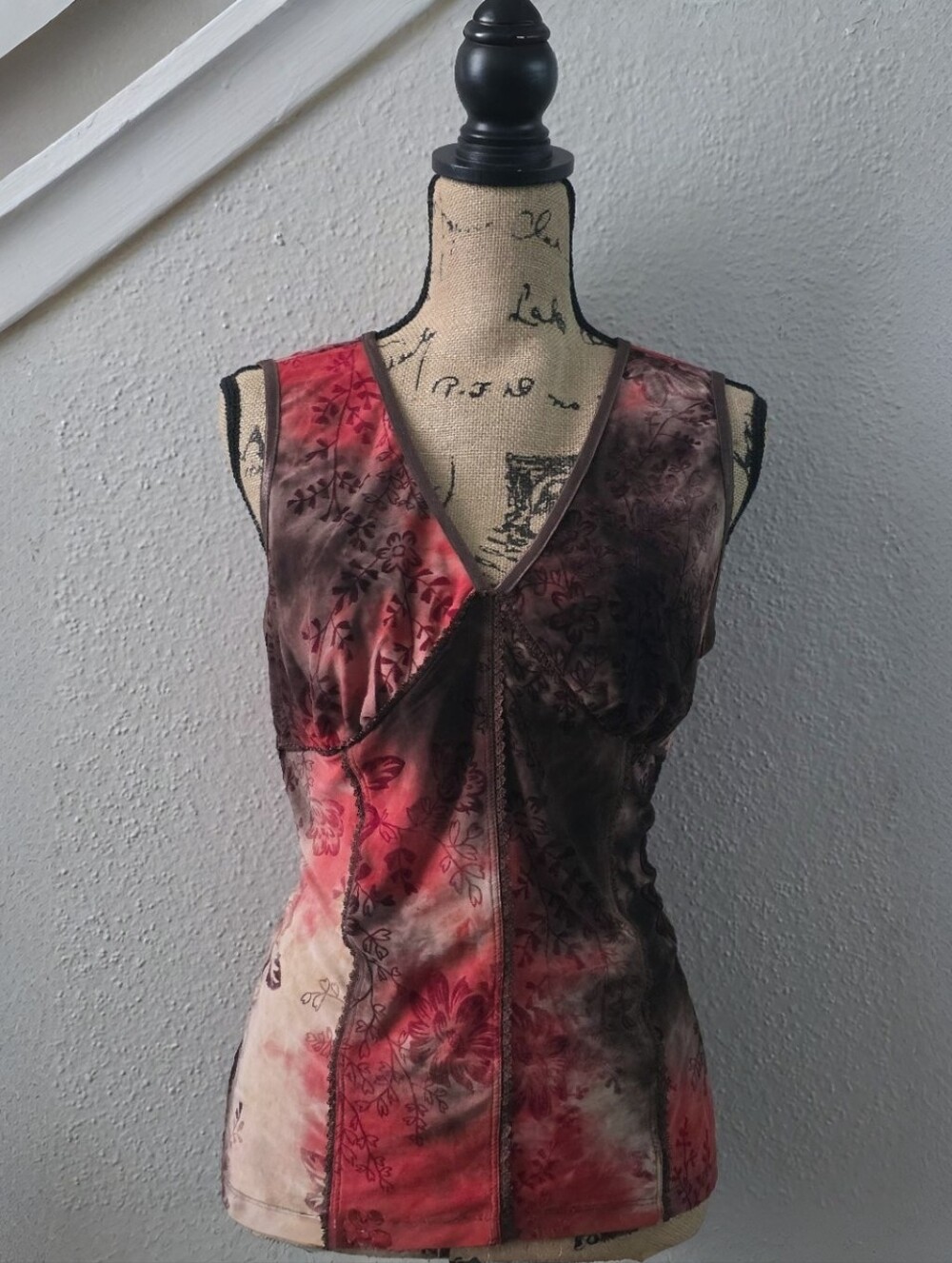 Vintage Sami Jo Floral Fairycore Top Size L